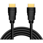 Logilink CH0100 HDMI-kaabel, 1m, 4K/60Hz, 18Gbps, HDMI 2.0, must, kullatud pistikud