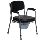 Reha Fund reguleeritav tualetitool 840 PLK004, 520-570mm, 560mm, 800-950mm, 42cm, 43cm, 40-55cm, 24x21cm, 130kg, must, k&auml;etoed