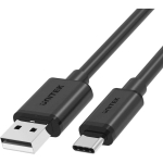 UNITEK C14069BK USB-kaabel, 3 m, USB A/USB C, must, 1 tk, isased pistikud