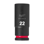 SHOCKWAVE&trade; IMPACT DUTY TRIECIENIZTURĪGAS UZGRIEŽŅU MUCIŅAS, 22 MM 1/2" IMPACT SOCKET DEEP - 1PC, 4932480340 MILWAUKEE