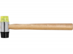 Haamer kahepoolse pehme peaga 35 mm / kumm ja plastmass / puidust k&auml;epide / TOYA 33950