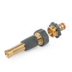 Regulējams misiņa smidzinā&scaron;anas uzgalis ar adapteri, BRASS, BR-S4711, 3/4" vītnes, 10 cm garums, ātrā savienojuma sistēma