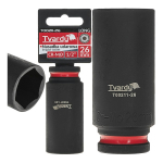 Deep impact socket Tvardy T00211-26 1/2" 26mm CR-MO
