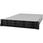Synology RS3621RPXS, Intel Xeon D-1531 6-core 2.2/2.7 GHz, 12 pesa, 8 GB DDR4 m&auml;lu, 4 RJ45, 2 USB 3.2, 140.01 W