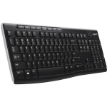 Logitech Klaviatuur K270 920-003738, traadita, QWERTY, 2.4 GHz, 10 m, 24 kuu aku t&ouml;&ouml;iga, must