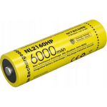 Nitecore NL2160HP rechargeable 21700 Li-ion battery &ndash; 6000mAh, 20A continuous discharge, protected, IPX6 water-resistant