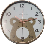 Besk Seina kvarts kell 9121238, 30 cm, pruun v&auml;rv, valge v&auml;rv, plastmass, araabia numbrid, t&ouml;&ouml;tab 1 x AA