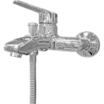 Baltic Aqua Vannisegisti G-4/35K 9058435, kroomviimistlus, metall, seinakinnitusega, segisti du&scaron;ikomplektiga