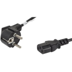 Lanberg Toitekaabel CEE 7/7 kuni IEC 320 C13 CA-C13C-10CC-0018-BK, 1.8 m, 10 A, must, Schuko, IEC C13