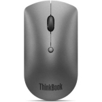 Lenovo ThinkBook Bluetooth vaikne hiir 4Y50X88824, 2400 dpi, Bluetooth 5.0, 3 nuppu, AA aku, rauhalli hall, ambidextrous disain