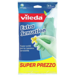 Vileda Kindad Extra Sensation M 167394, puuvill, lateks, CE, WEEE, 7mm, 150mm, 265mm, 53g, roheline, tugevdatud s&otilde;rmed