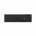 Sbox Klaviatuur K-18US, 105 nuppu, t&auml;is paigutus, membraan, USB 2.0, 1,35m