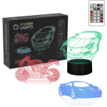Manta Dekoratiivne lamp SNL120RGB, 5W, 15.6cm, 10cm, 15.7cm, 3xAA, 5V, 2m, 16 v&auml;rvi, kaugjuhtimispult