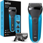 Braun Habemeajaja 310BT, 30min, 5 kammid, aku, veekindel, juhtmevaba, t&auml;psus trimmer