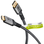 Goobay DisplayPort-HDMI adapterkaabel 65268, 1m, 4K60Hz, passiivne, hall