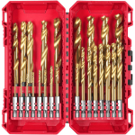 Milwaukee 4932500420 Shockwave HSS-G Tin puurikomplekt, 25 tk, 2-13mm, 1/4" kuuskantvars, metallile