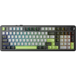 AULA F99 Pro AUF99P-BGG-GW, mehaaniline klaviatuur, QWERTY, RGB, USB Type-C, 8000mAh, juhtmega ja juhtmevaba