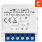Avatto WSM16-W1 nutikas valgusl&uuml;liti, 1 kanal, WiFi, TUYA, 100-240V, 10A, IP20, valge