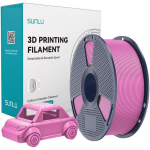 Sunlu PETG Filament PETG P, roosa, 1.27 g/cm&sup3;, 2.7 kJ/m, 5.3 g/10min, 2226 MPa, 53 MPa, 77 MPa, 17.3%, 195 &deg;C, 68 &deg;C