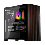KRUX Palum KRXD008, Midi torn, ATX/microATX/Mini-ITX, 2x12cm ventilaatorid, 2x2.5", 2x3.5", USB-C, must