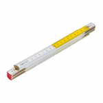 Joonlaud 1m, kokkupandav, puidust (kollane / valge)