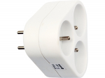 Zemes adapteris ar 3 kontaktligzdām, VOREL, 72407, 230 V, 16 A, bērnu aizsardzība