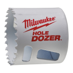 HOLE DOZER&trade; DIVMETĀLA GREDZENZĀĢI, HOLE DOZER HOLESAW - 52 MM - 1 PC, 49560122 MILWAUKEE