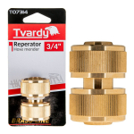 Dārza &scaron;ļūteņu remonts, Tvardy, T07314, 3/4" misiņa savienotājs, izturīgs un viegli uzstādāms