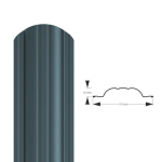 Metallist piirdeaed Polo PMx2 RAL7016 (antratsiithall) 1650mm 2644