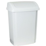 Nhg Siseruumide pr&uuml;gikast 3134113, 25L, valge, plastmass, kaanega, millel on volditav funktsioon