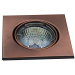 Besk 9093832, 87mm, 87mm, 27mm, GU10, 1, 50W, IP20, ruudukujuline kuju, antiikpronksist efekt