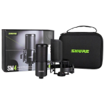 Shure SM4-K-KIT, kondensaatormikrofon, 140 dB, 150 &Omega;, 20-20000 Hz, kardioid, XLR-3, komplektis mikrofon, &scaron;okihoidik x1, kandekott