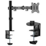 Maclean MC-883 monitori statiiv, 81.3 cm, 1 tk, must, klamber, 8 kg, 75 x 100 mm, 17-32 tolli, k&auml;sitsi k&otilde;rguse reguleerimine