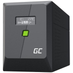 Green Cell katkematu toite UPS, UPSLM1200, 1200 W, 2 kVA, 4 AC v&auml;ljundit, AVR, pseudo sine, 12 V, 9 Ah