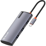 Tellur USB-C keskjaam TLL321061, 5V/3A, 15V/3A, 20V/5A, 20V/5A PD3.0 100W, 4K 30Hz, 5 porti