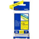 Brother laminaatlint TZe-641, tze641, 8 m, 1.8 cm, must kollasel, TZe, 1 kassett