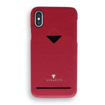 VixFox Kaardihoidja CSBS-iPh-XS-red, 5.8'', rubiinpunane, &uuml;hilduv Apple iPhone XS/X, vegan nahk, libisemisvastane pind
