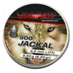 Umarex Jackal 121-103, 4,5 mm, 0,53 g, 500 tk, pliikuul, diabolo, keermestatud rauale