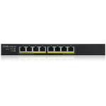Zyxel GS1915-8EP-EU0101F hallatav L2 kommutaator, 8xGigabit, 8xPoE, 60W, 16Gbit/s, 11.9Mpps, 9000 jumbo, VLAN, QoS