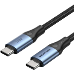 Vention TREBF USB-C USB-C kaabel, USB 2.0, 1m, 5A, 240W, 480Mbit/s, must