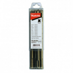 SDS PLUS piigi, meisli ja puuride komplekt (5,5x160mm; 6x160mm; 6,5x160mm; 7x160mm; 8x160mm; 10x160mm; 12x160mm; 15x160mm, 160mm; peitel 20x140mm) D-44971 MAKITA