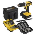 L&ouml;&ouml;kpuur - kruvikeeraja 20V 40Nm, POWERPLUS, POWX00840, 2 akut 20V 2.0Ah, 15 puuriotsikut, 37 kruvi