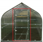 Aknaga t&auml;iendav uks kasvuhoonele Klasika Standard; 800x1960mm ilma katteta. 122083.KS