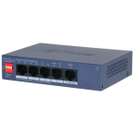 Dahua CS4005-4ET1GT-36 Hallatav l&uuml;liti, 5 porti, 4 PoE, 10/100 Mbps, 36 W PoE eelarve, VLAN, DIP l&uuml;liti
