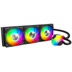 Montech CPU jahuti HYPERFLOWARGB360(B), 3 ventilaatorit, 129.5 m&sup3;/h, 2200 RPM, 68.8 x 68.8 x 53 mm, 400 mm torud