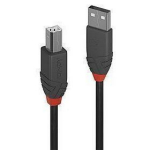 Lindy USB2 A-B kaabel 36673 2m, hall, USB-A / USB-B, 1x USB 2.0, 1x USB 2.0 B