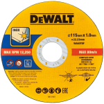 Dewalt L&otilde;ikekettad DT20597-QZ 115 mm, 1 mm, 50 tk, 22.23 mm ava, pidev, l&otilde;ikamiseks