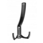 Gtv Riidepuu 1024481, 76mm, must, metall, paigalduskrupid kaasas