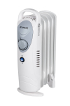 &Otilde;liradiaator v&auml;ikeste ruumide lisak&uuml;tmiseks 500W 20m&sup3; 5 ribi termostaat kaitse valge RAD 500 363609 Eurom