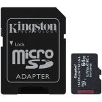 Kingston | UHS-I | 64 GB | microSDHC/SDXC Industrial Card | Flash memory class Class 10, UHS-I, U3, V30, A1 | SD Adapter